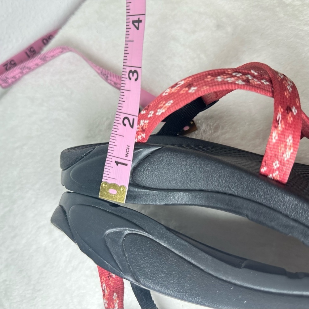 Chaco Arch Support Women's Sandals in Pink Adjustable Straps in Black Sole W9 - Picture 15 of 15